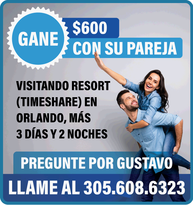 Anuncio de Gane $600 con su pareja